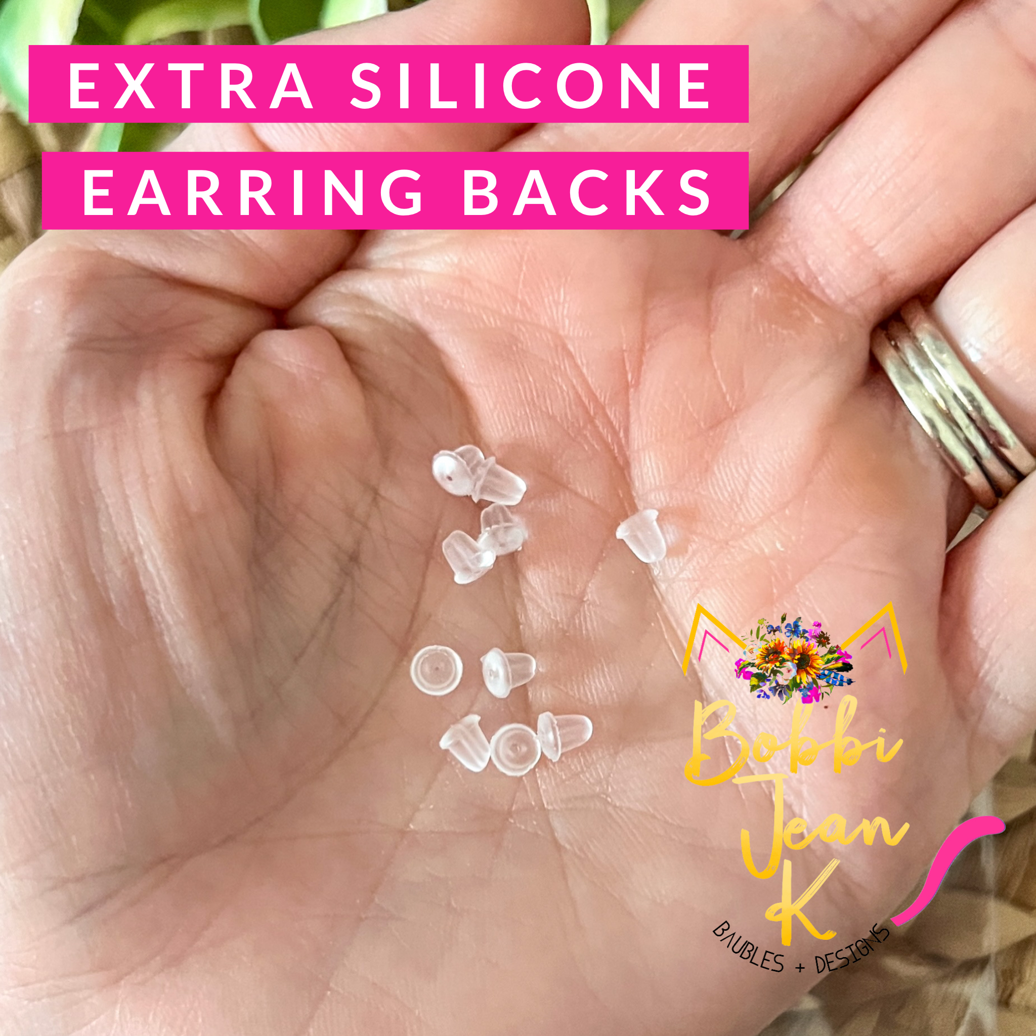 Extra Silicone Earring Backs – BobbiJeanK: Baubles & Designs